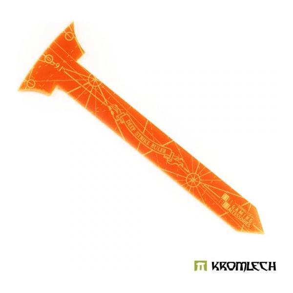 KROMLECH Deep Strike Ruler Template 9" - Small Perimeter - Orange
