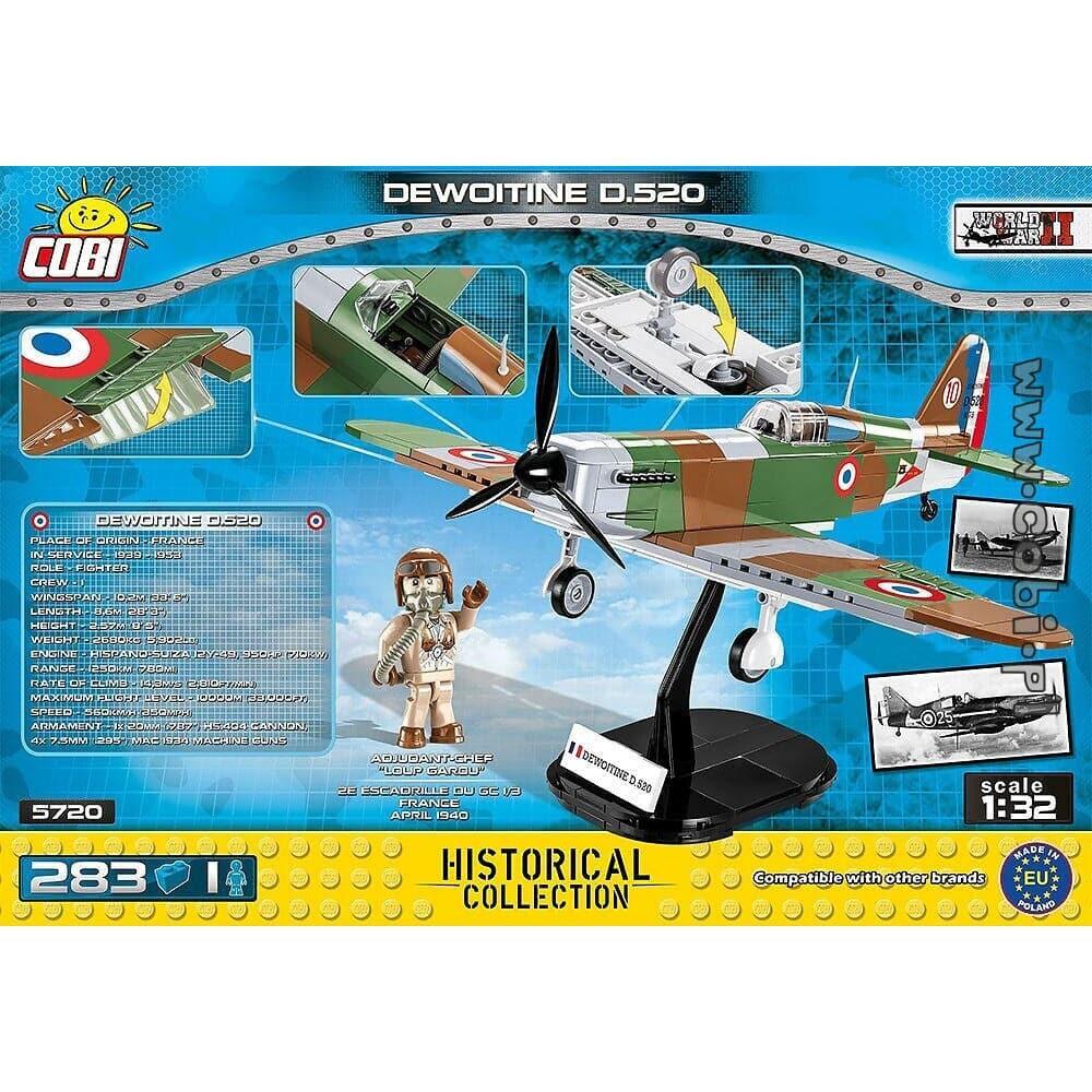 COBI World War II - Dewoitine D.520 (283 Pieces)