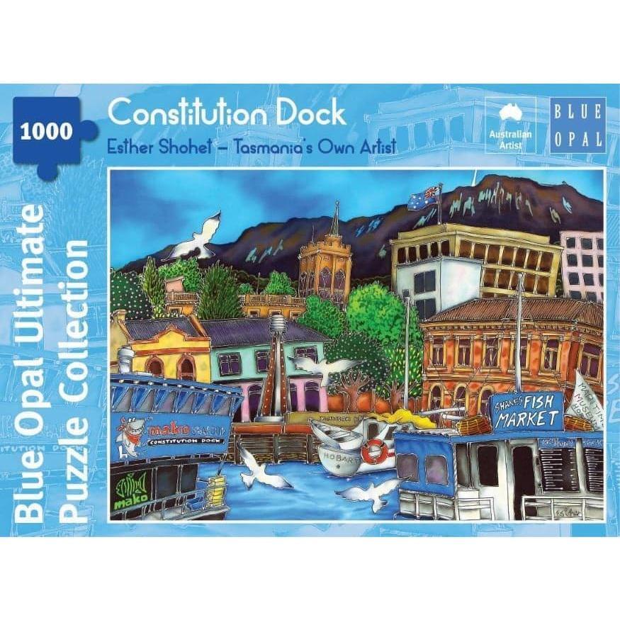 BLUE OPAL Esther Shohet Constitution Dock 1000pce