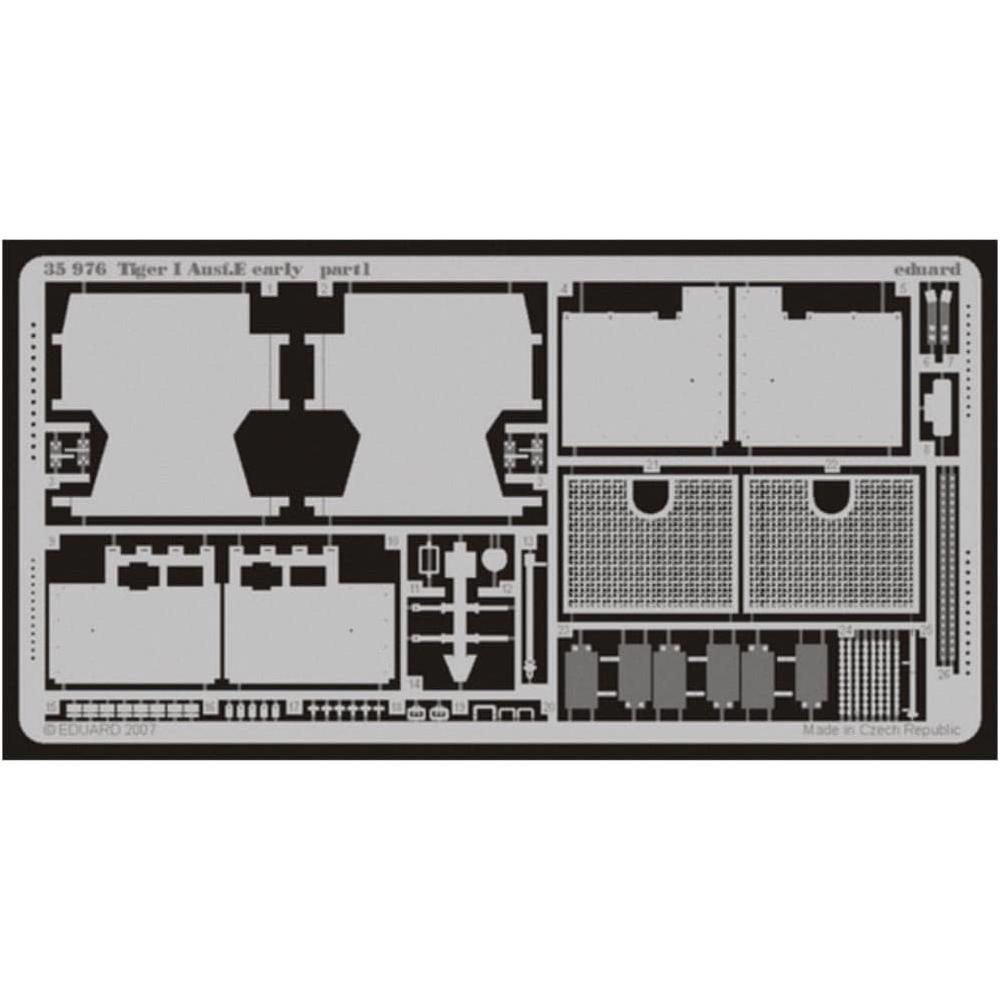 EDUARD Photoetched Set for Tiger I Ausf. E Early 1/35 Tamiya