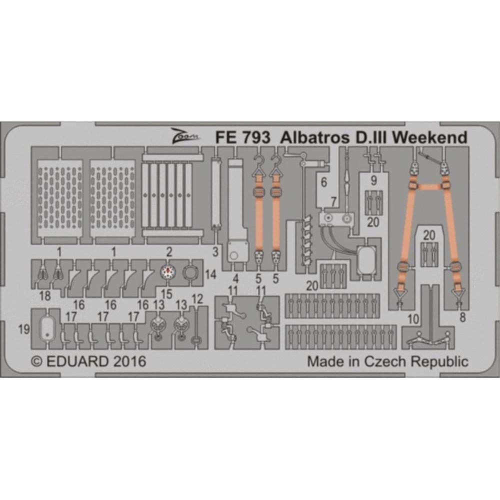 EDUARD Zoom set for 1/48 Albatros D.III Weekend (FE793) - Hearns Hobbies Melbourne - EDUARD