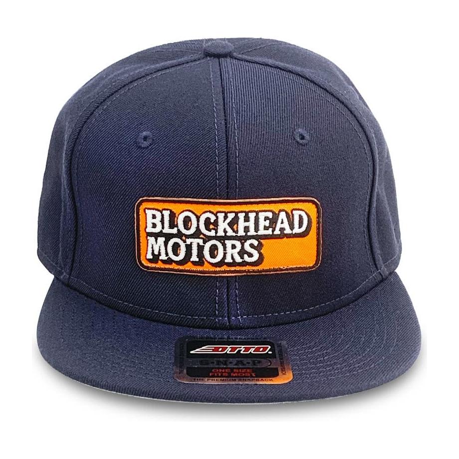 BLOCKHEAD MOTORS Snapback Cap Ver 2 Navy