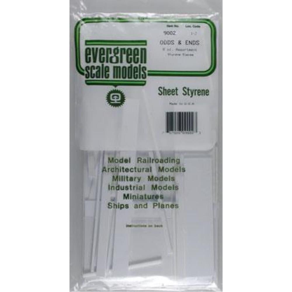 EVERGREEN 9002 15x30cm Sheet Asst Bag Odds & Ends