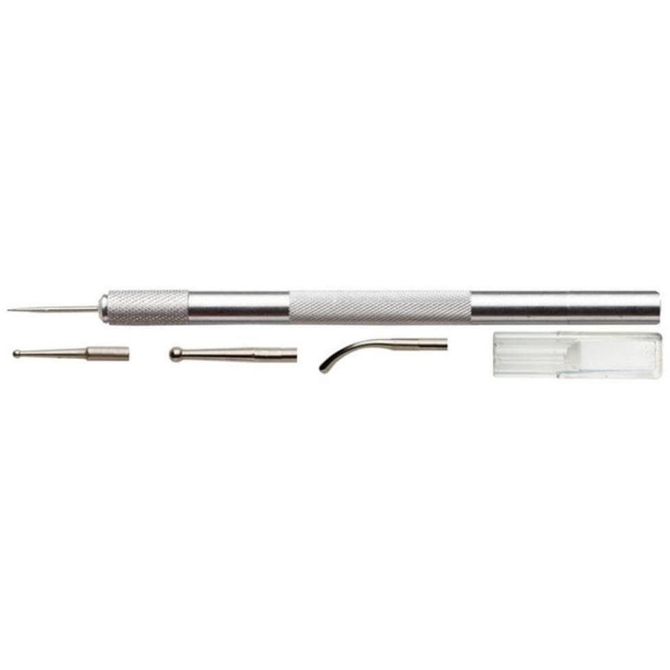 EXCEL 6" Aluminium Handle Burnisher Set with 3 Tips