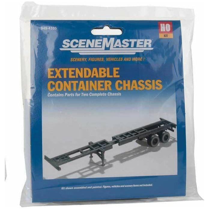 SCENEMASTER HO Extendible Container Chassis