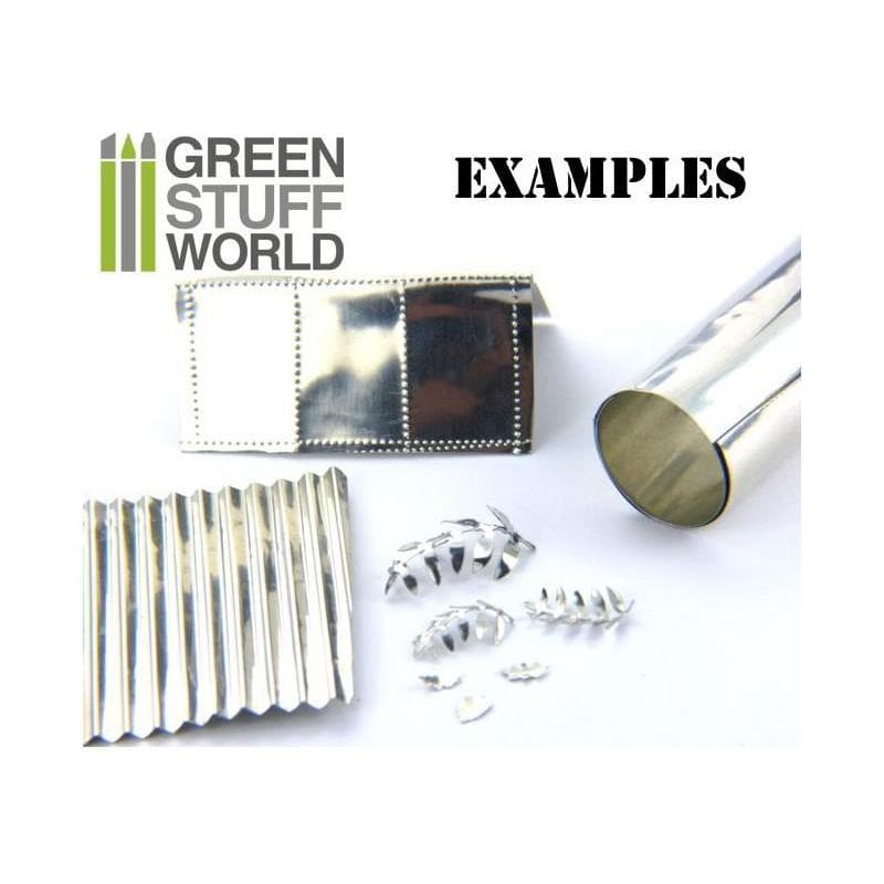 GREEN STUFF WORLD Flexible Metal Foil - Tin/Pewter