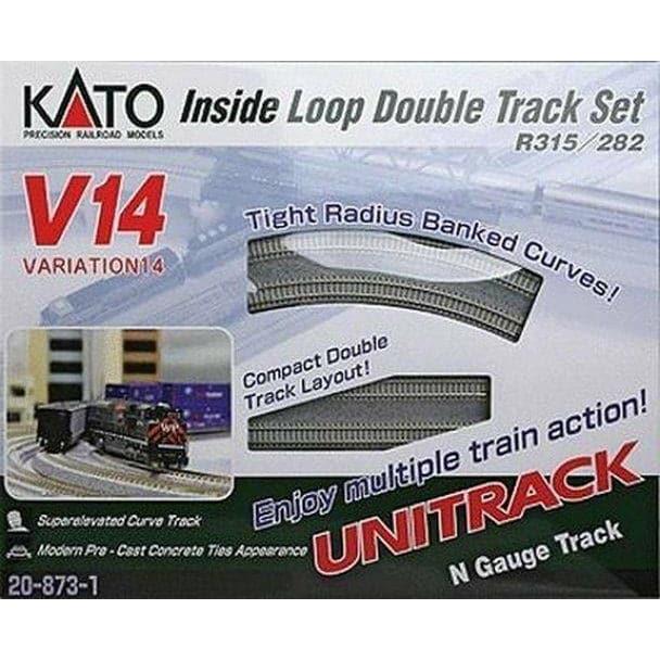 KATO N Unitrack Inside Loop Double Track Set V14 Track Se