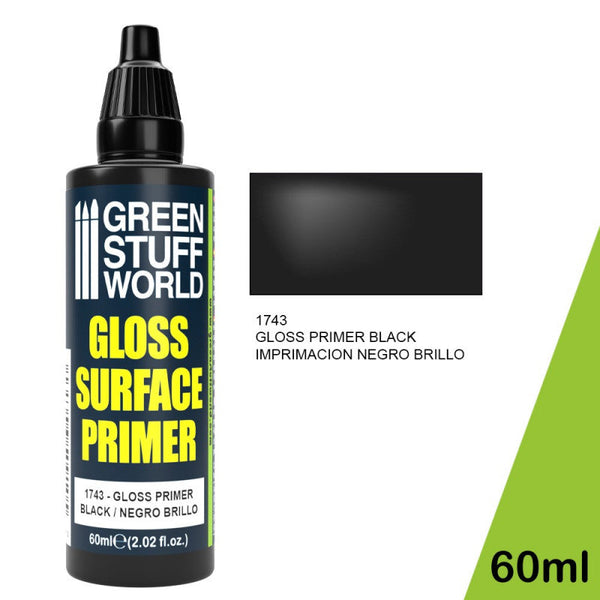 GREEN STUFF WORLD Gloss Surface Primer 60ml - Black