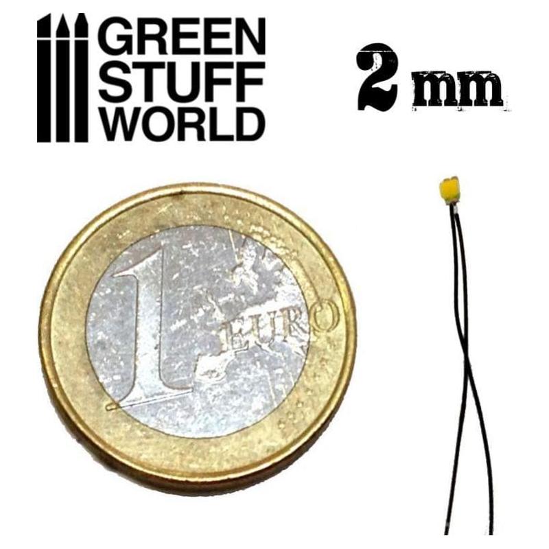 GREEN STUFF WORLD Micro LEDs - Green Lights - 2mm (0805 SMD