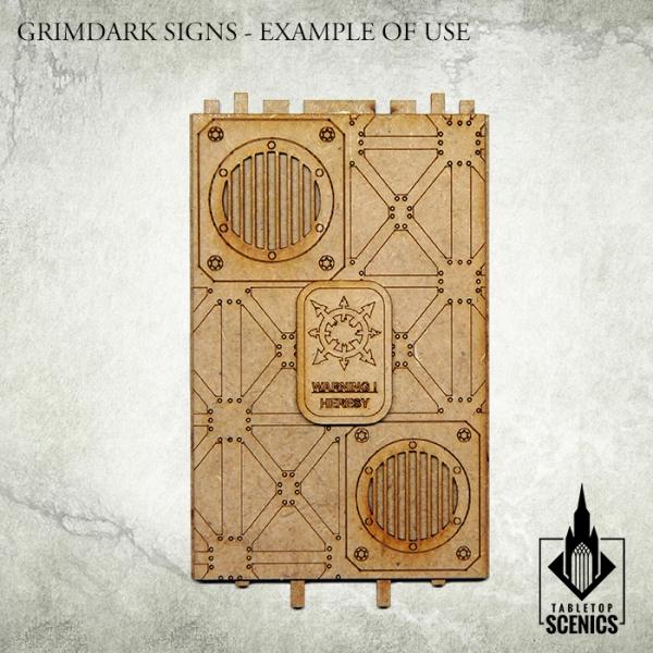 TABLETOP SCENICS Grimdark Signs