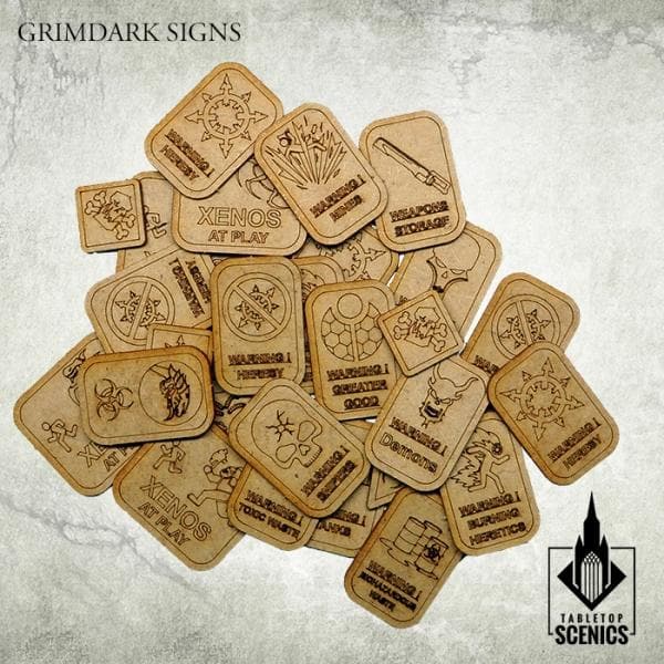 TABLETOP SCENICS Grimdark Signs