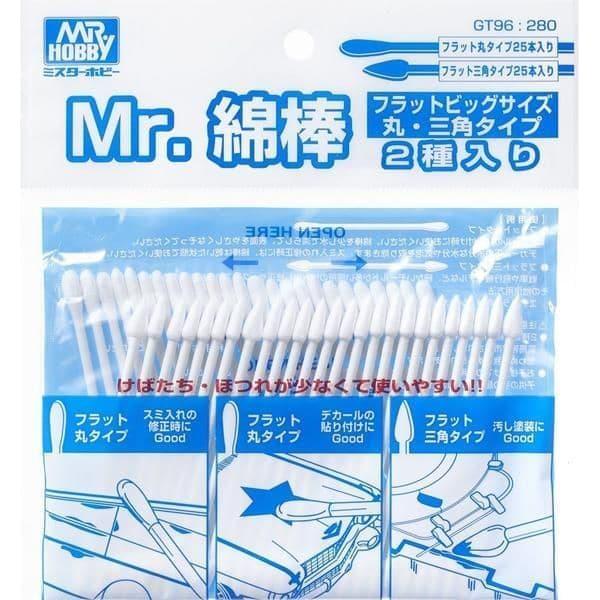 Mr Cotton Swab Flat Round & Triangular