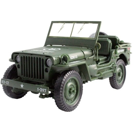 GOLDEN WHEEL 1/18 Army Jeep