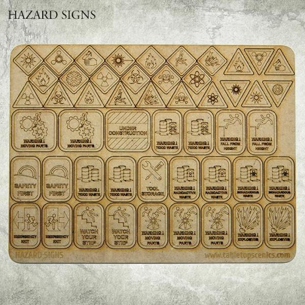 TABLETOP SCENICS Hazard Signs