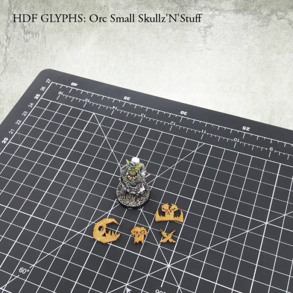 KROMLECH HDF Glyphs: Orc Small Skullz'N'Stuff
