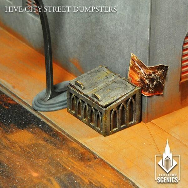 TABLETOP SCENICS Hive City Street Dumpsters