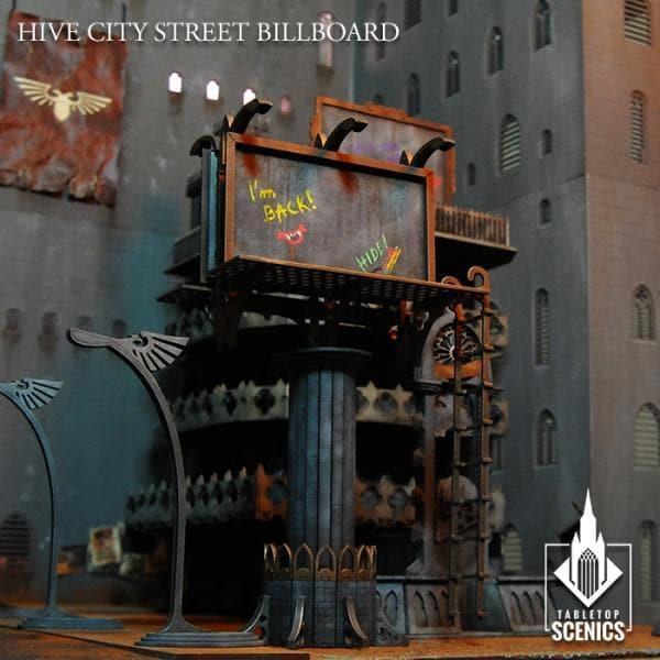 TABLETOP SCENICS Hive City Street Billboard