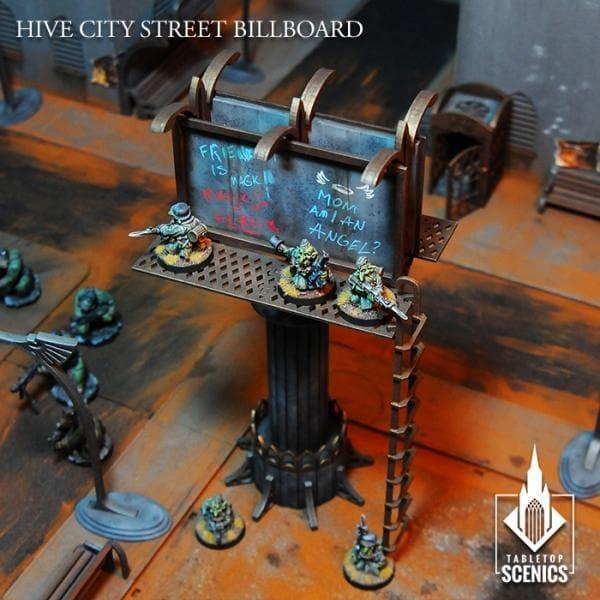TABLETOP SCENICS Hive City Street Billboard