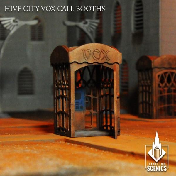 TABLETOP SCENICS Hive City Vox Call Booths