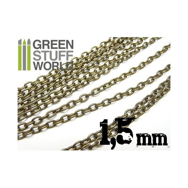 GREEN STUFF WORLD Hobby Chain 1.5mm - Bronze