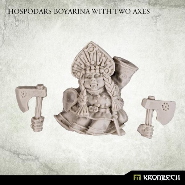 KROMLECH Hospodars Boyarina with Two Axes (1)