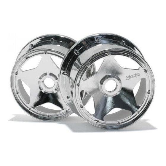 HPI Super Star Wheel Shiny Chrome (120x60mm/2Pcs) (BAJA 5B)