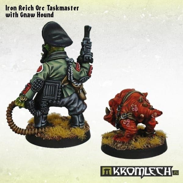 KROMLECH Iron Reich Orc Taskmaster with Gnaw Hound (2)
