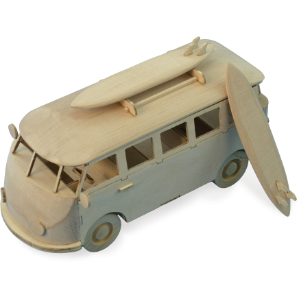 ARTESANIA My First Wooden Kit Surfer's Van
