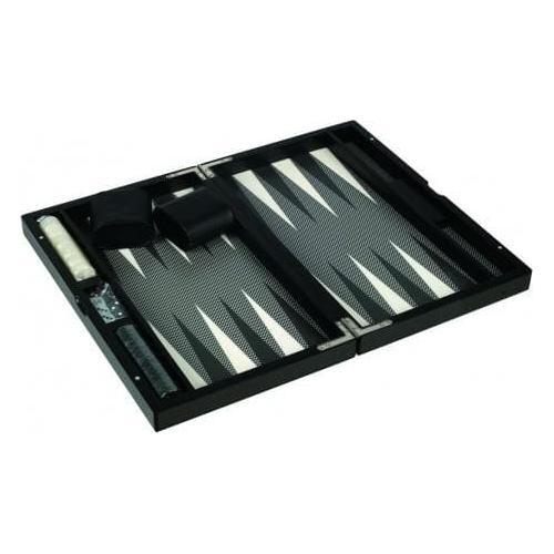 DAL ROSSI Carbon Fibre Finish Backgammon 15"