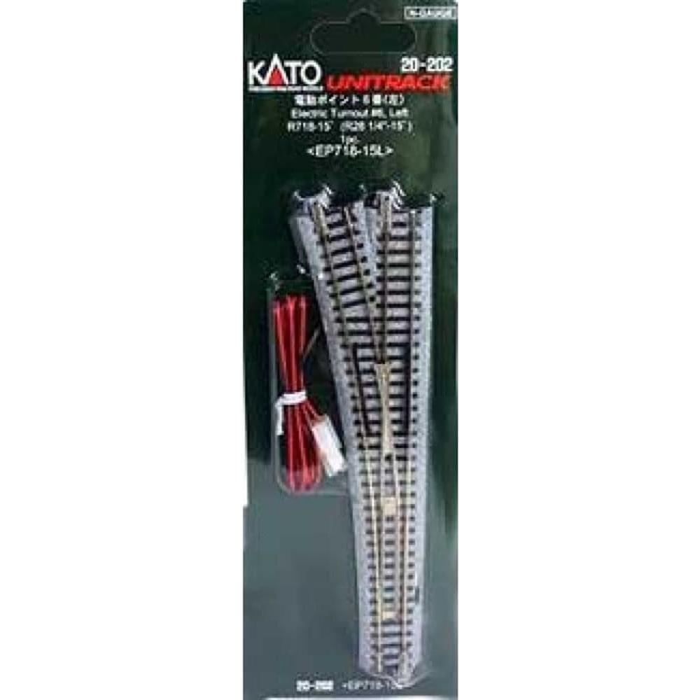KATO N Unitrack Left Hand Turnout #6 718mm 15 Degree