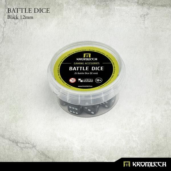 KROMLECH Battle Dice 25x Black 12mm