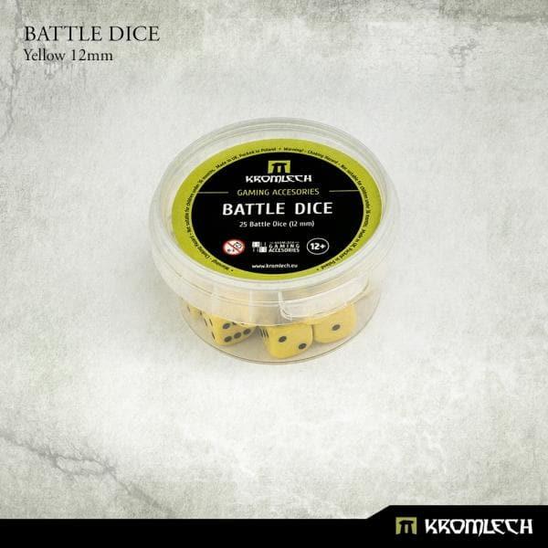 KROMLECH Battle Dice 25x Yellow 12mm