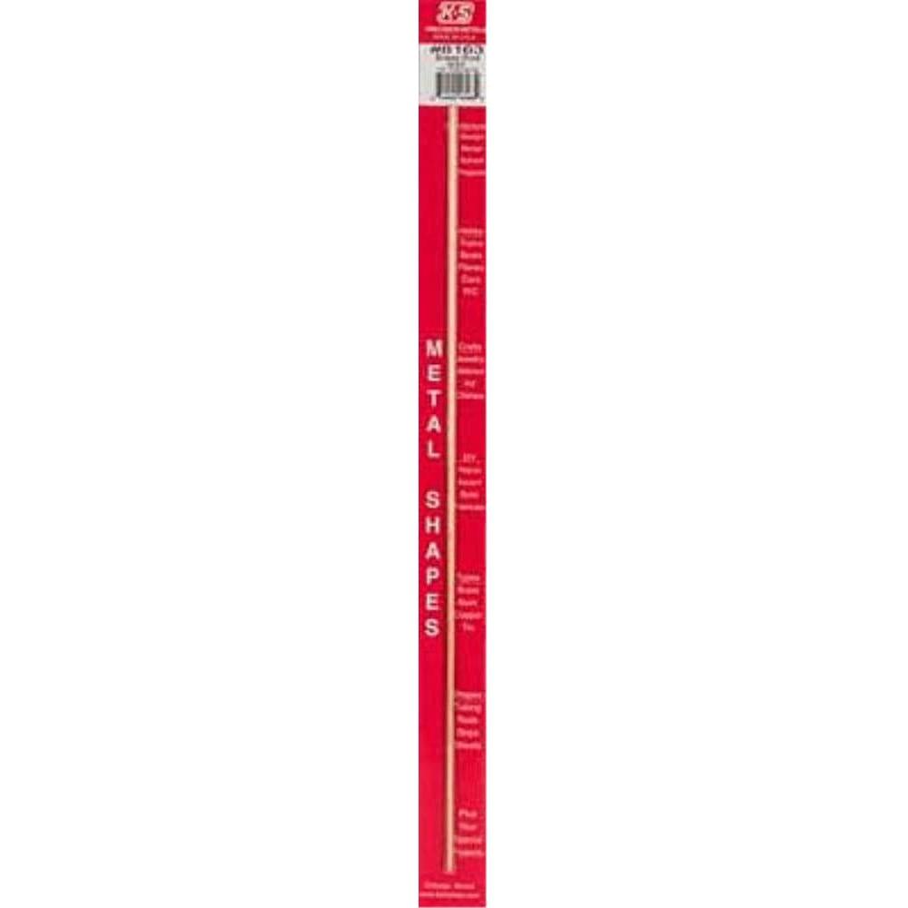 K&S Brass Rod 3/32in - (1 Rod per Card)