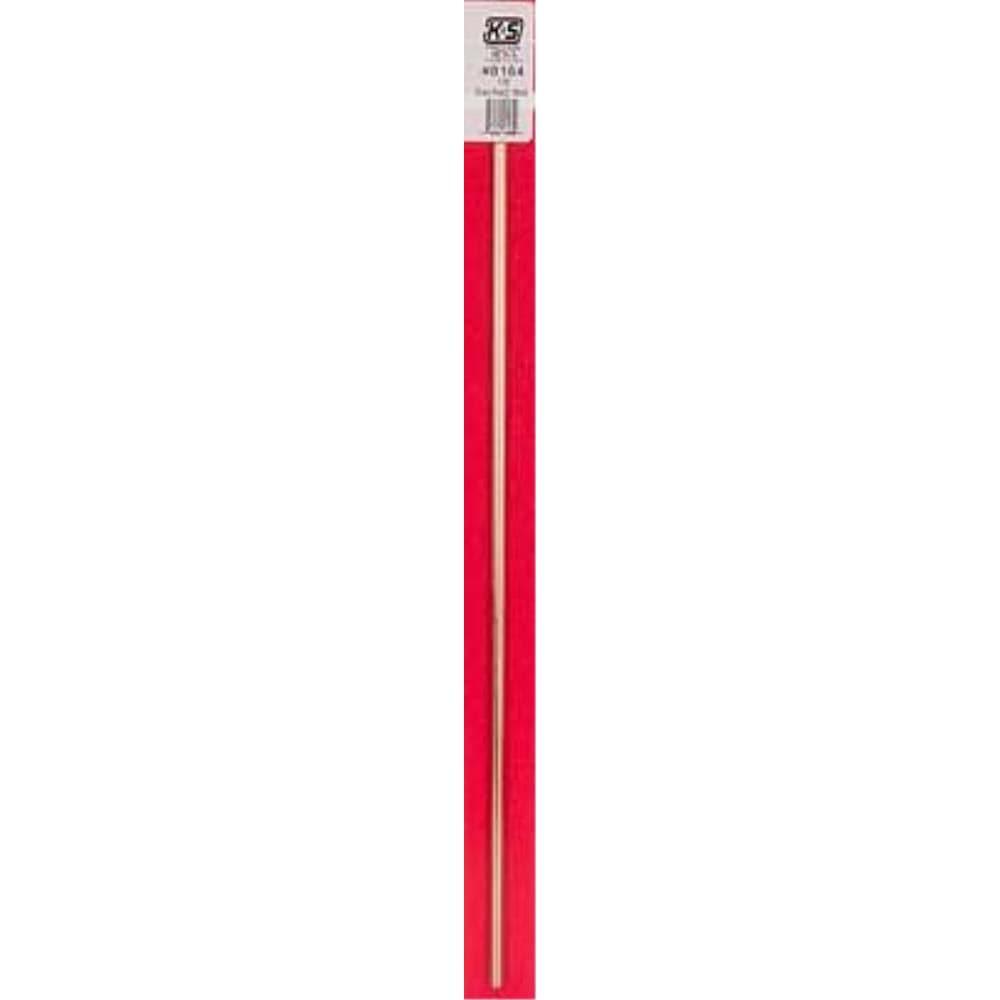 K&S Brass Rod 1/8in - (1 Rod per Card)