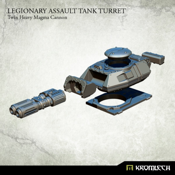 KROMLECH Legionary Assault Tank Turret: Twin Heavy Magma Ca