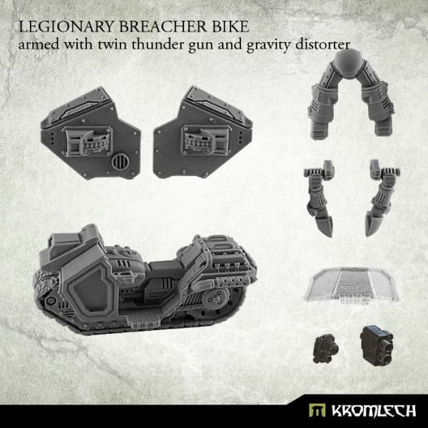 KROMLECH Legionary Breacher Bike (1) Armed with Twin Thunder Gun and Gravity Distorter