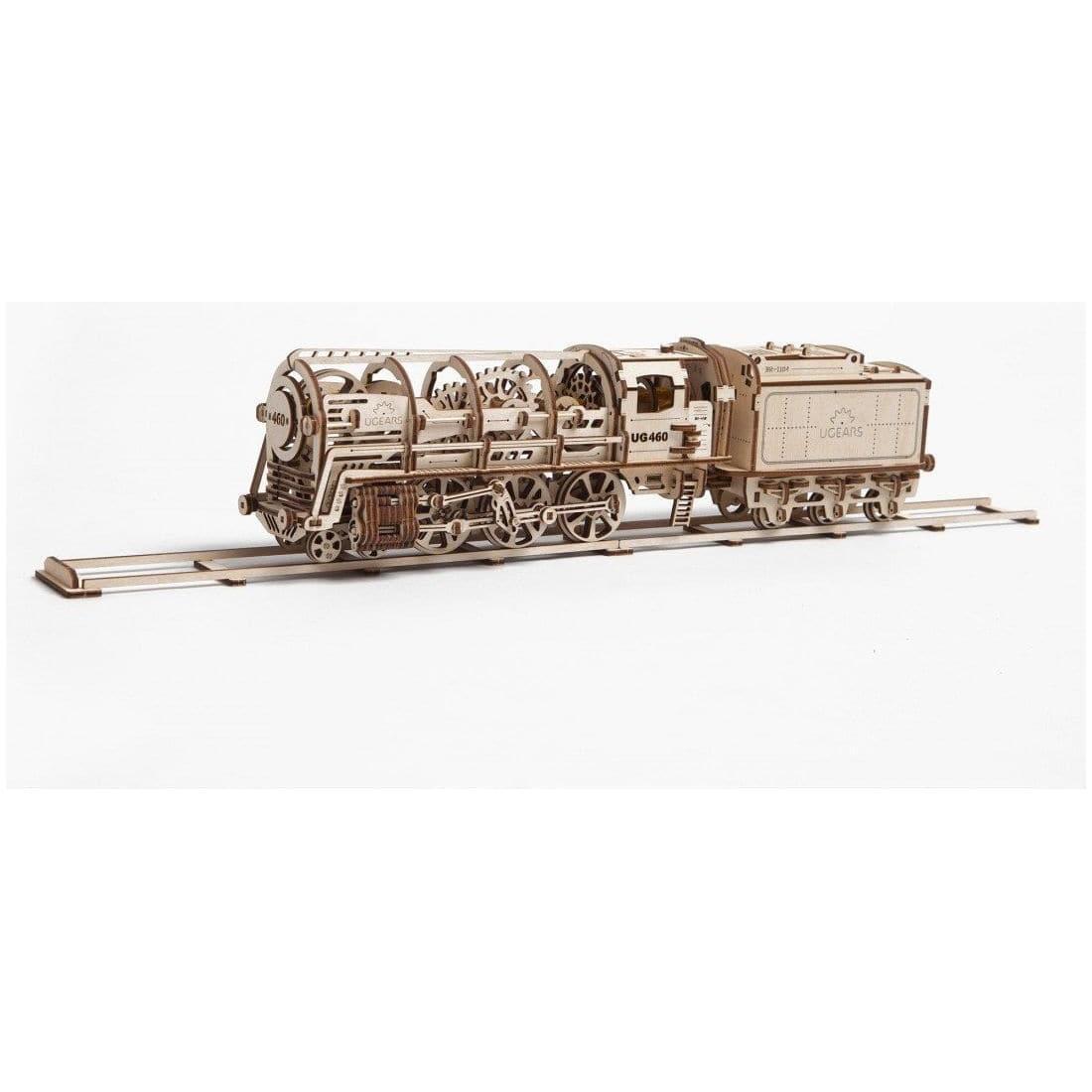 UGEARS Steam Locomotive with Tender and Almost 50cm of Track