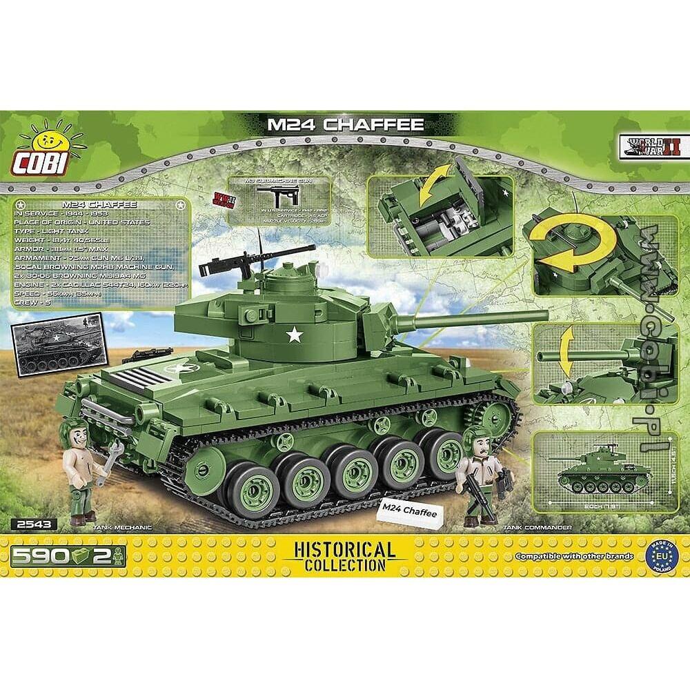 COBI World War II - M24 Chaffee Tank (590 Pieces)