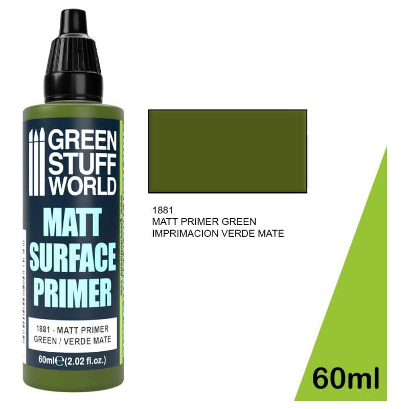 GREEN STUFF WORLD Matt Surface Primer 60ml - Green