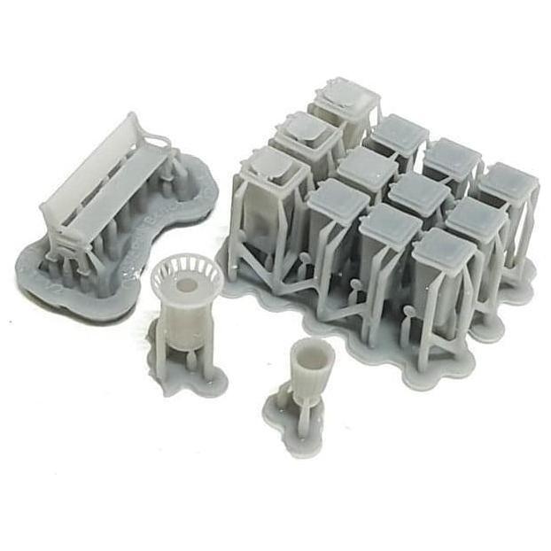 HWS Seconds 1/76 HO Bins & Bench