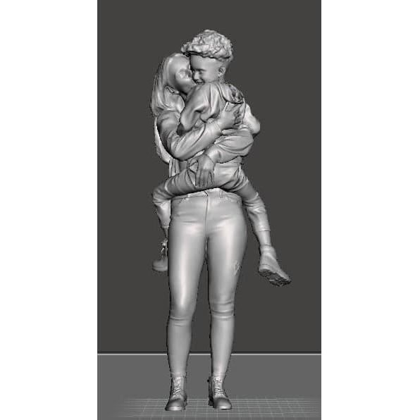 HWS 1/24 Young Mother Holding Child