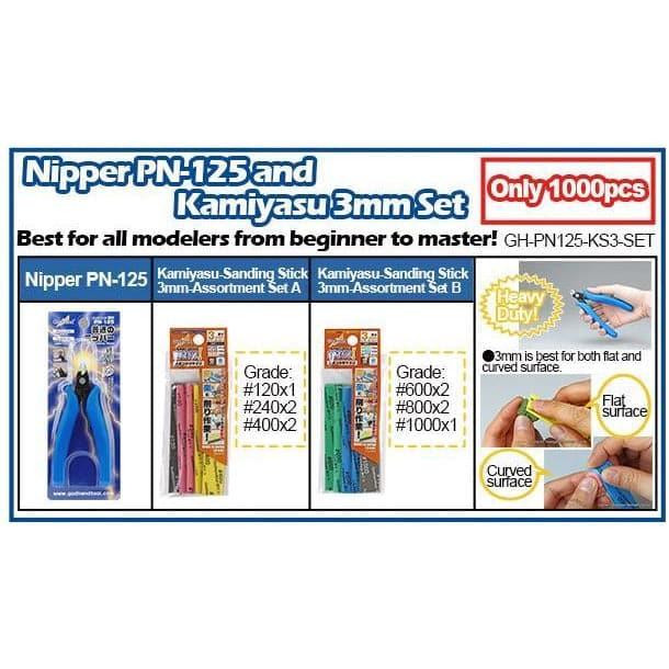 GODHANDS Nipper PN-125 & Kamiyasu 3mm Set