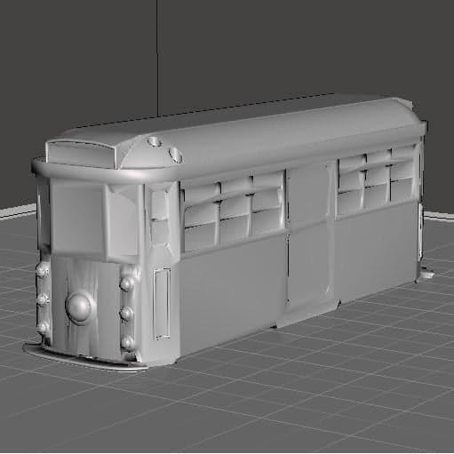 HWS Comical W Class Melbourne Tram Body (for Kato N Scale C