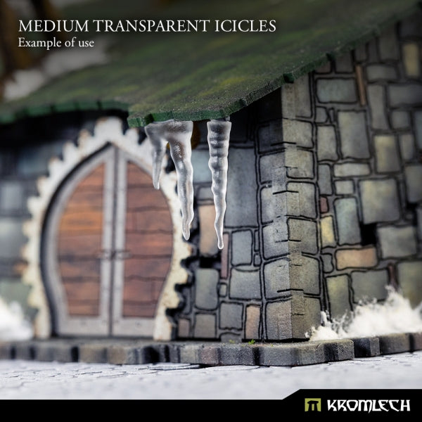 KROMLECH Medium Transparent Icicles (10)