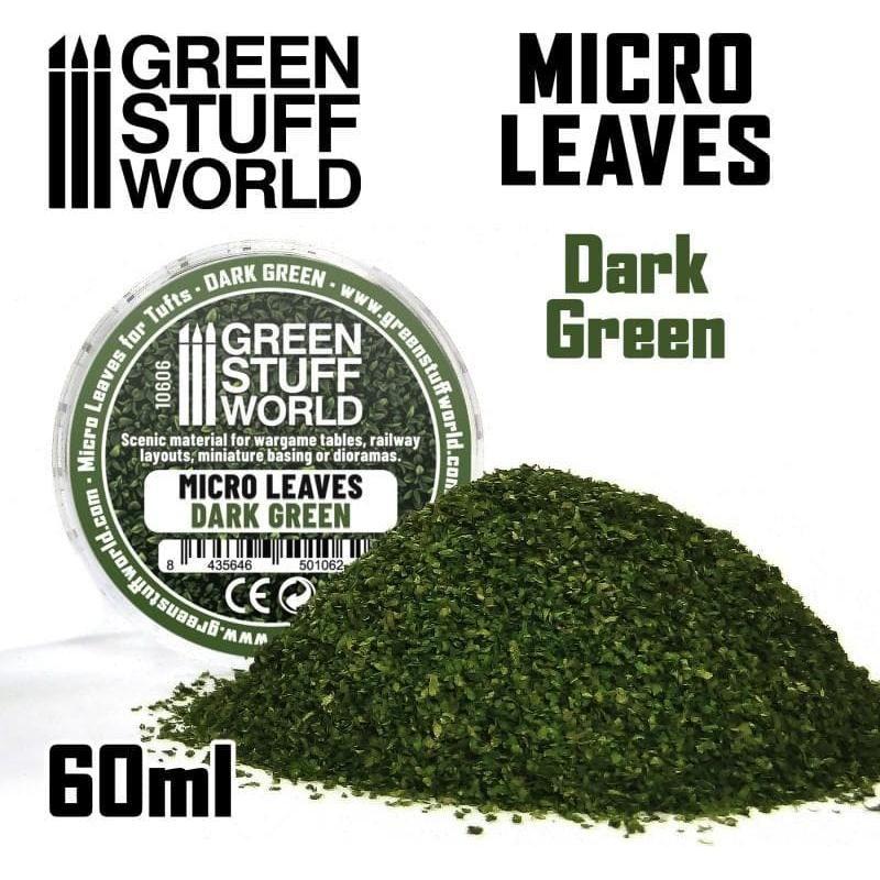 GREEN STUFF WORLD Micro Leaves - Dark Green Mix