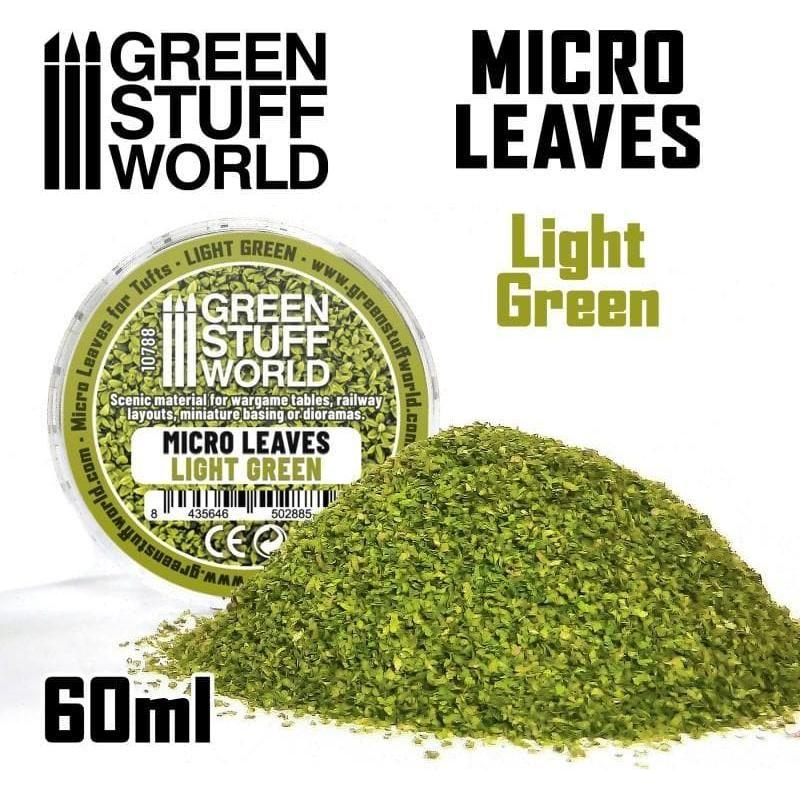 GREEN STUFF WORLD Micro Leaves - Light Green Mix
