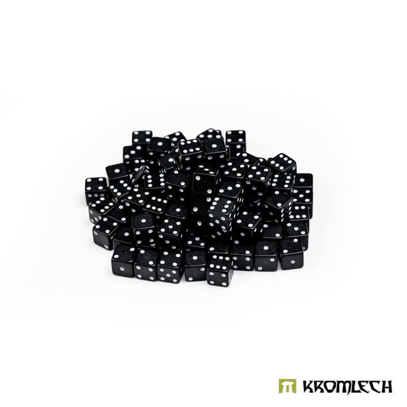 KROMLECH Mini Battle Dice 100x Black 7mm