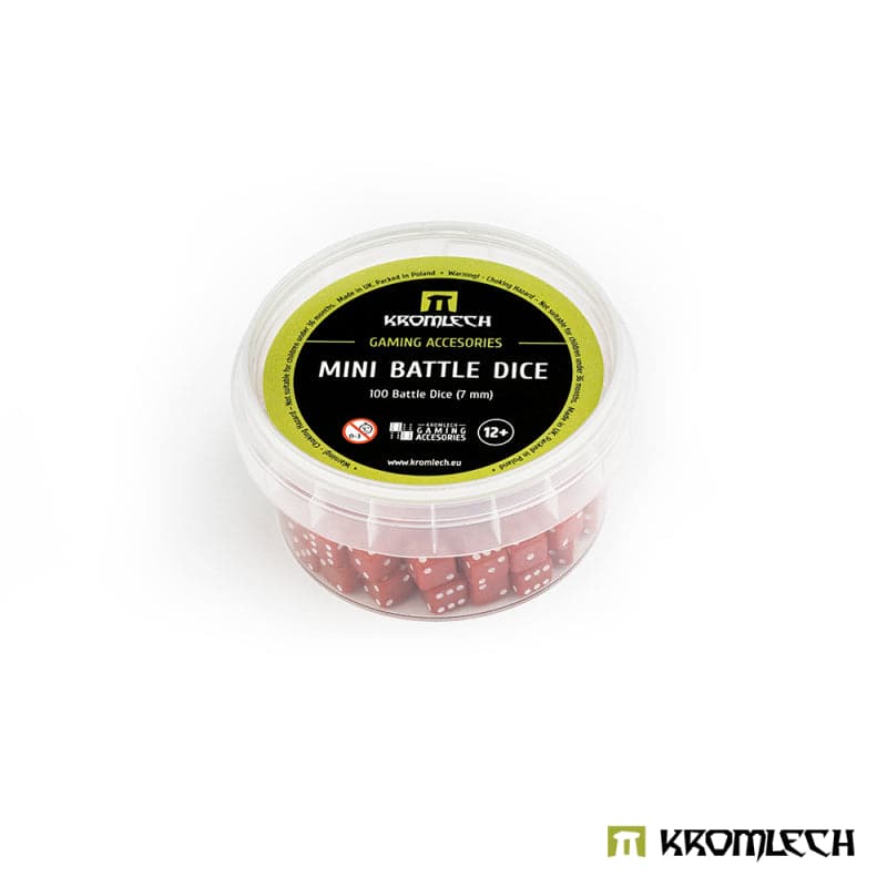 KROMLECH Mini Battle Dice 100x Red 7mm