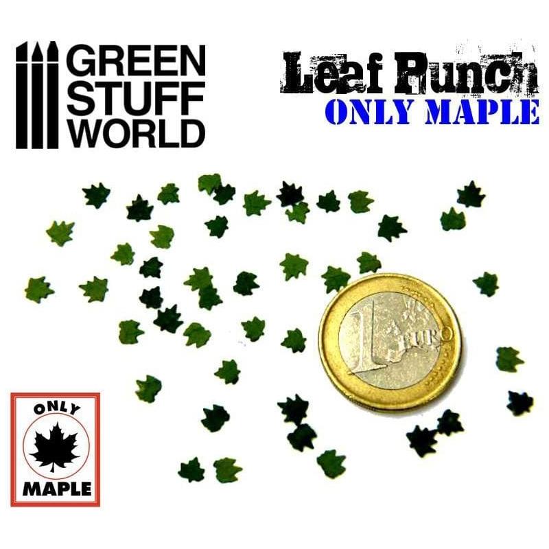 GREEN STUFF WORLD Miniature Leaf Punch - Medium Green