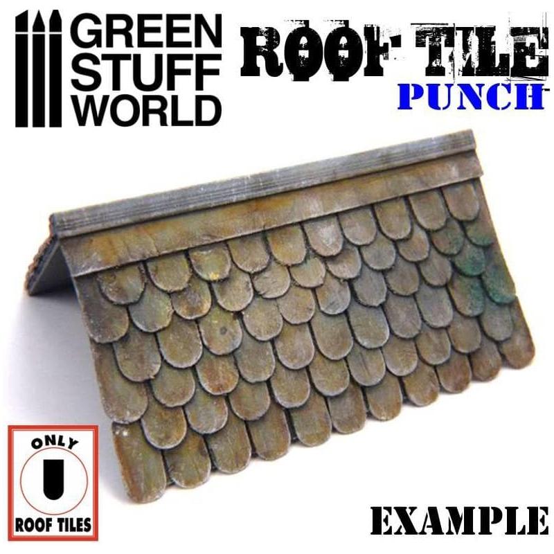 GREEN STUFF WORLD Miniature Roof Tile Punch - Dark Gray